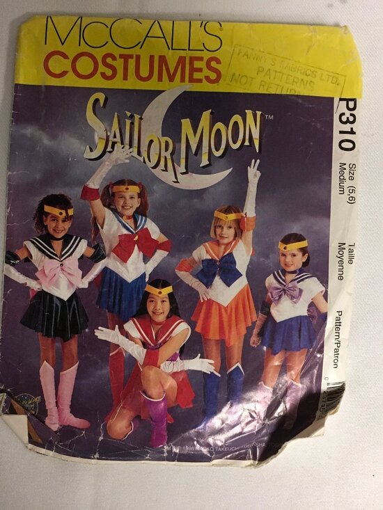 McCall's Other - McCall’s Costumes P310 7859 Sewing Pattern Sailor Moon Children’s Girl‘s Costume